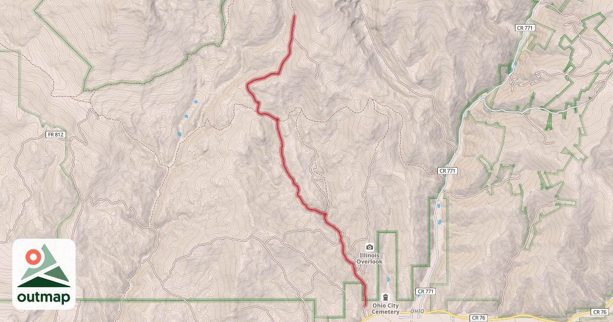 Map of Willow Creek Road