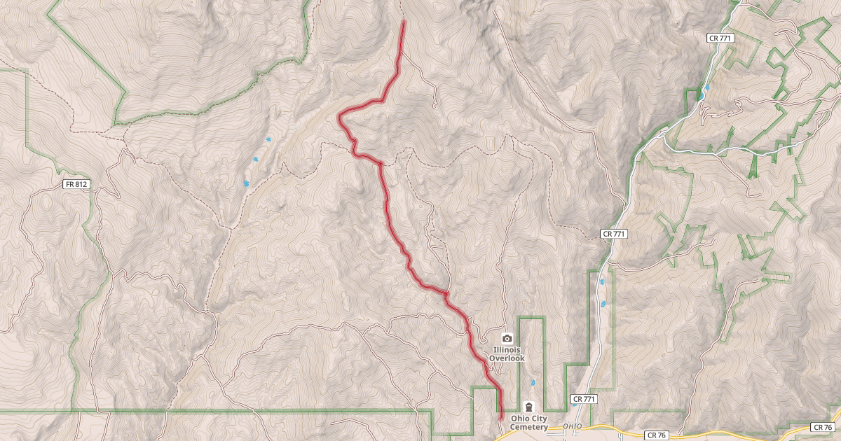 Map preview of Willow Creek Road