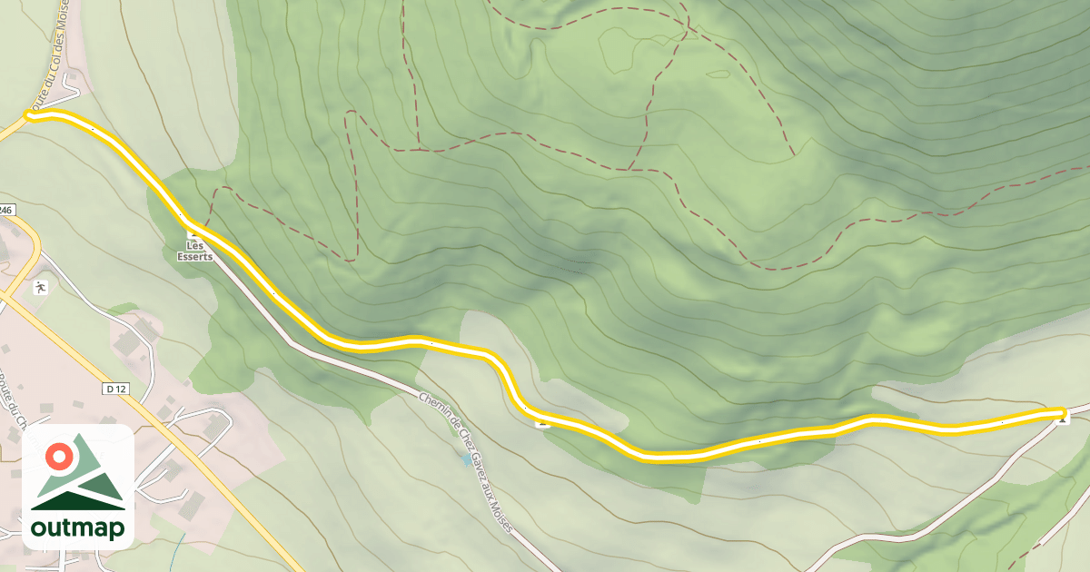 Map of Chemin rural des Moises