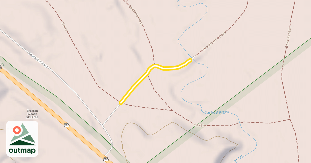 Map of Crawford's Pass