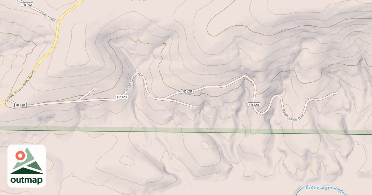 Map of BATES JONES SPUR