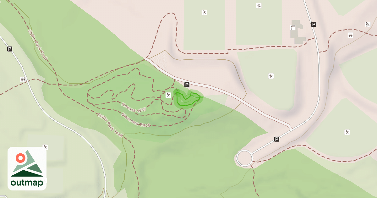 Map of Clif Bar Pump Track