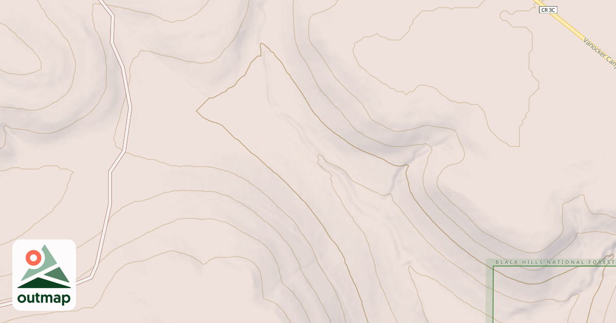 Map of VANOCKER CANYON BR 2H
