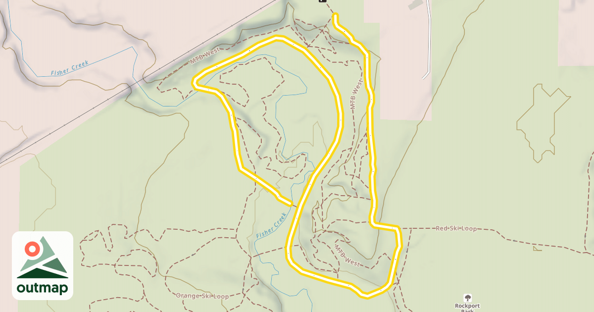 Map of Green Ski Loop