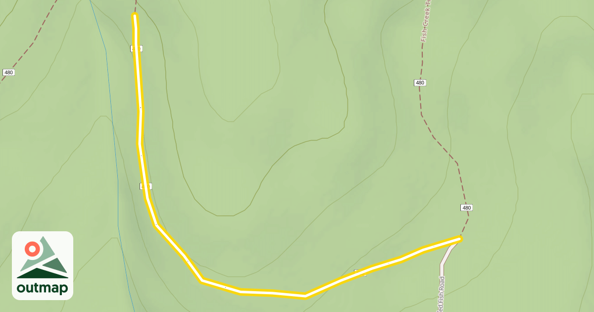 Map of Fish Creek Trail
