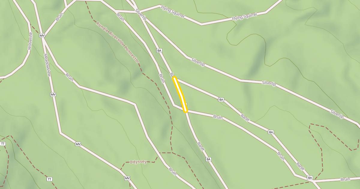Map preview of Banff