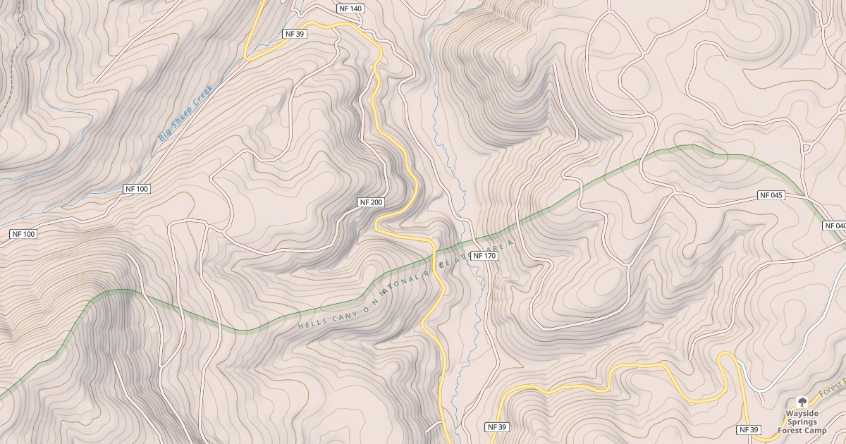 Map preview of Lick Creek Ohv