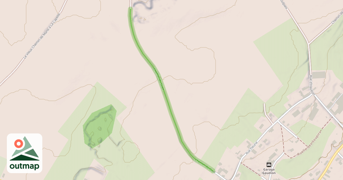 Map of Chemin du Guet