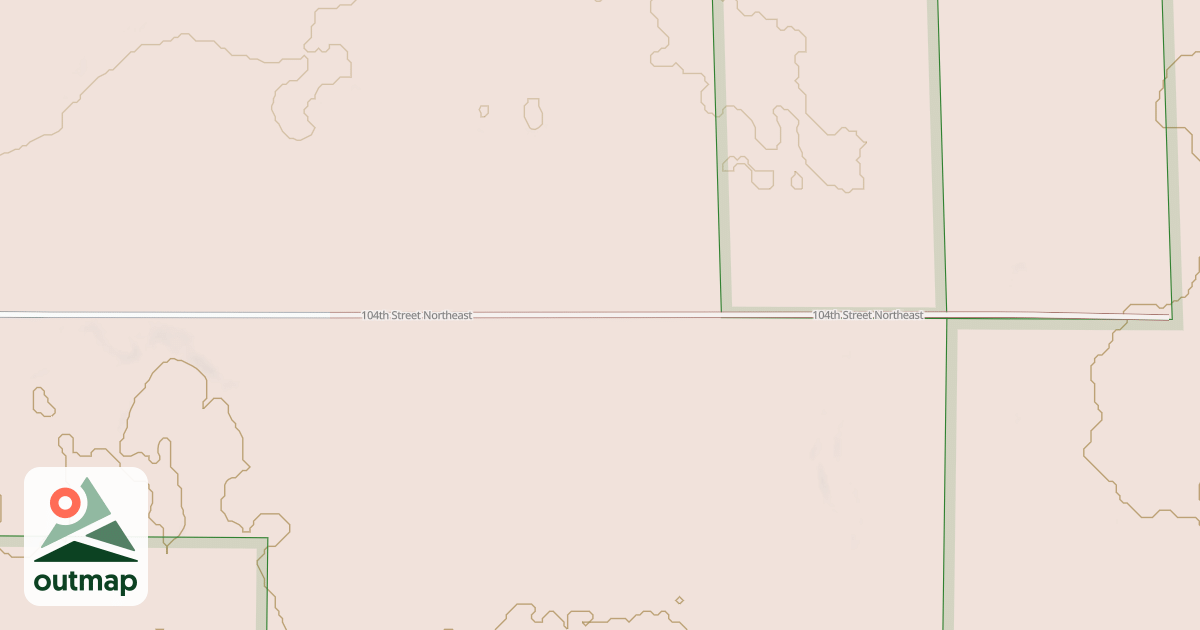 Map of 104TH STREET NORTHEAST