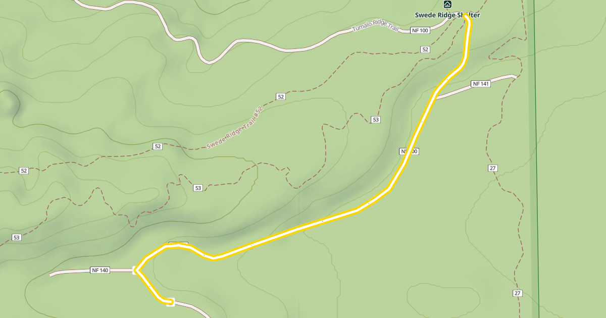 Map preview of Forest Road 4615-100