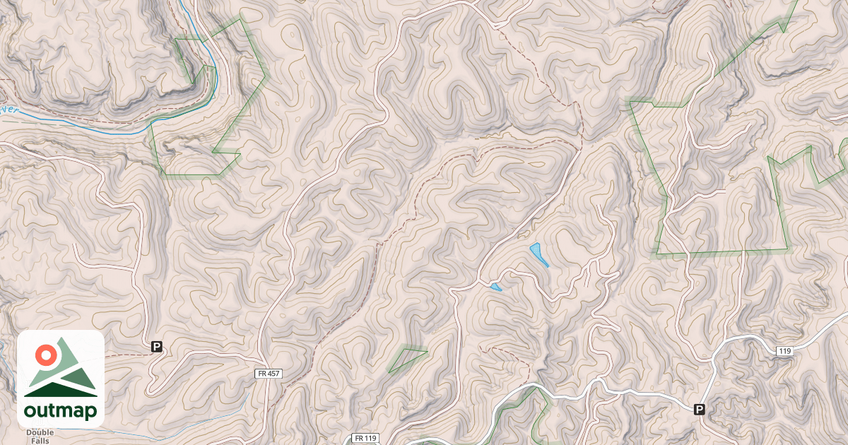 Map of USFS Motor Vehicle Use Map Trails 20754