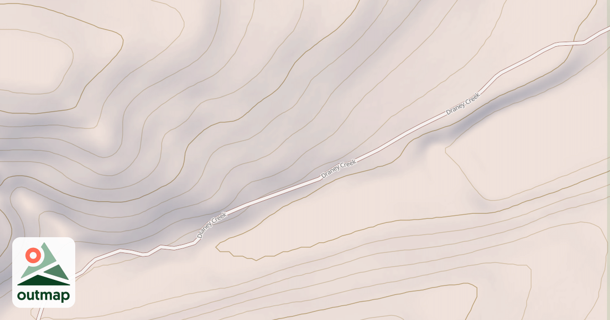 Map of DRANEY CREEK