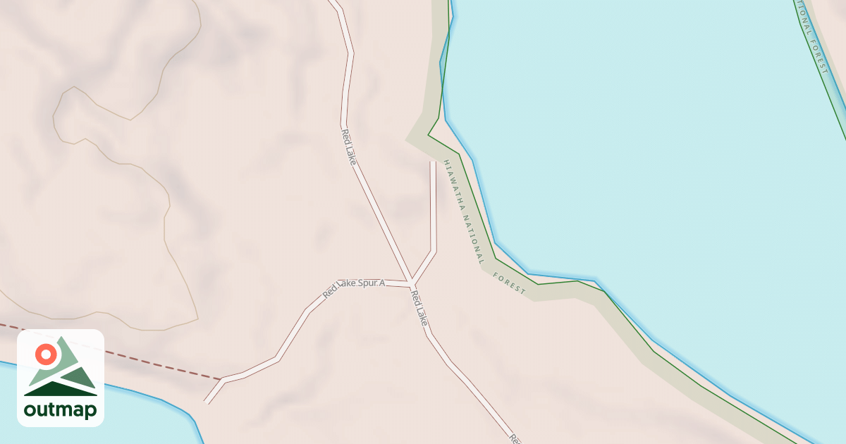Map of RED LAKE SPUR F