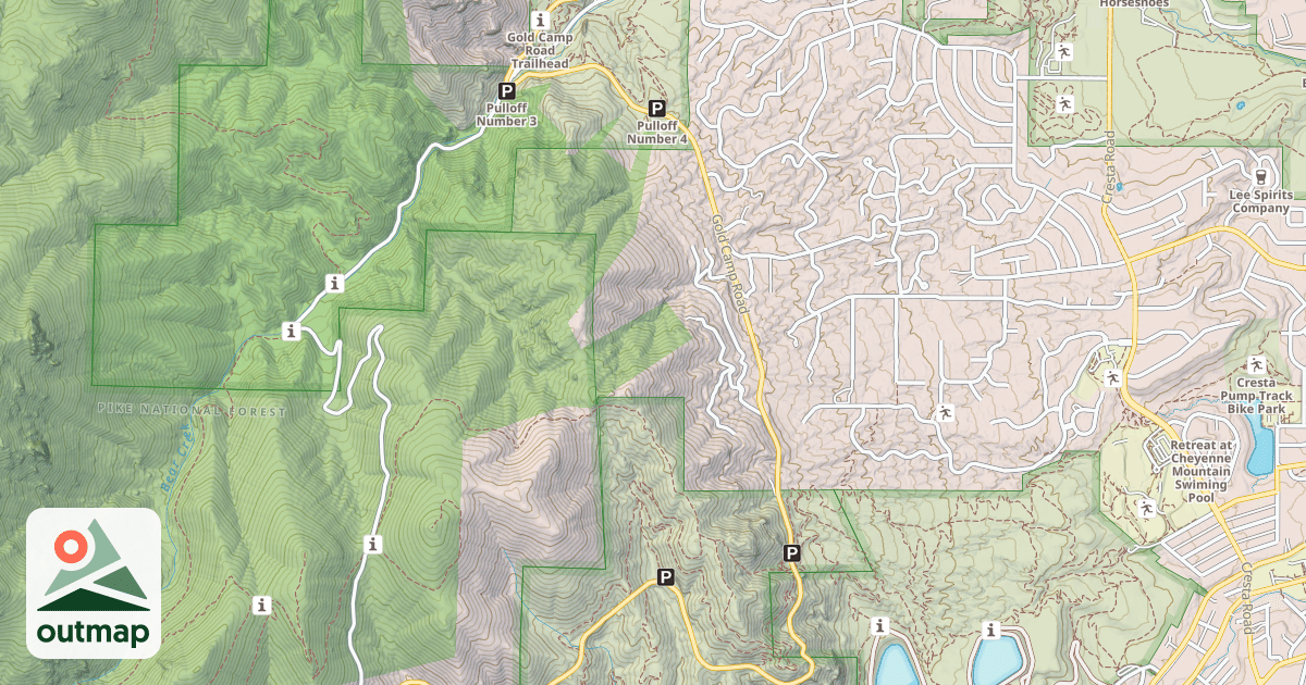 Map of GOLD CAMP