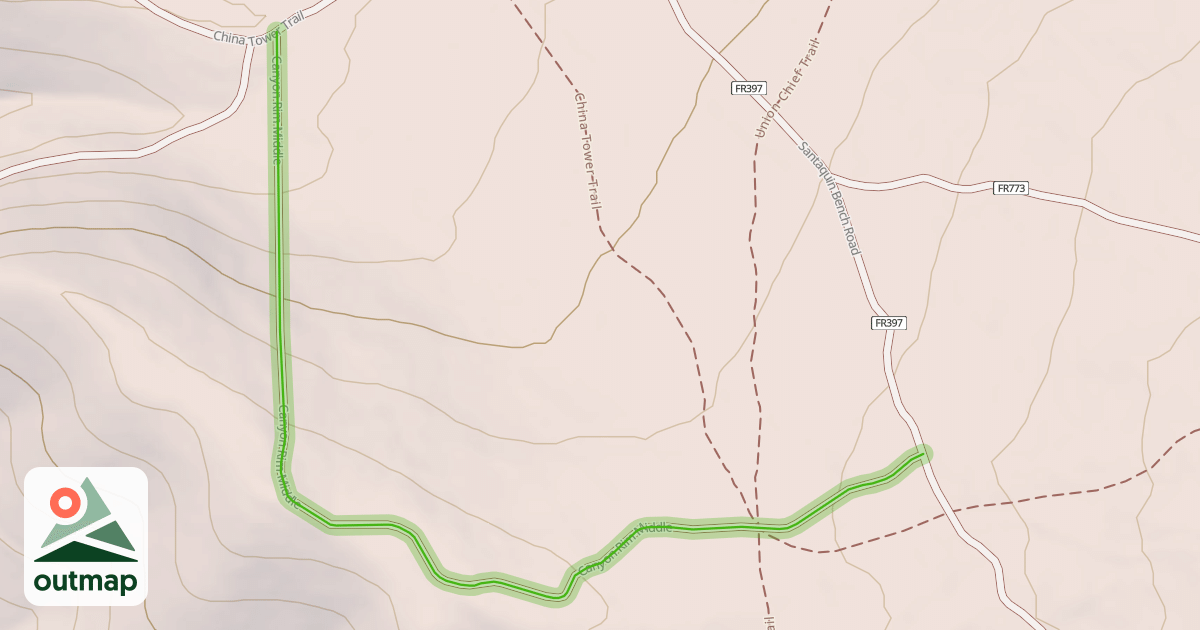 Map of Canyon Rim Middle
