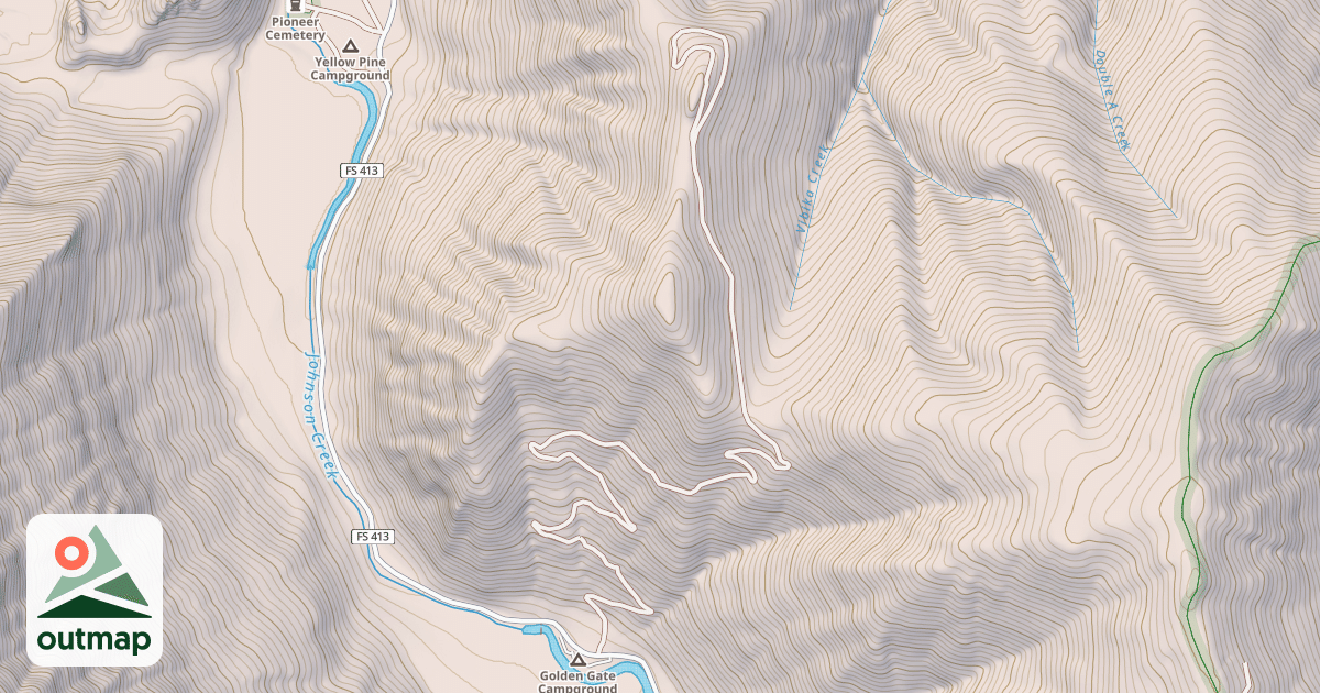 Map of GOLDEN HILL ROAD