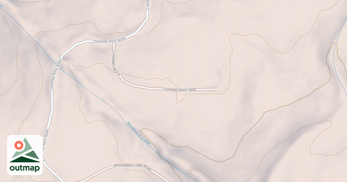 Map of CHIMNEY ROCK