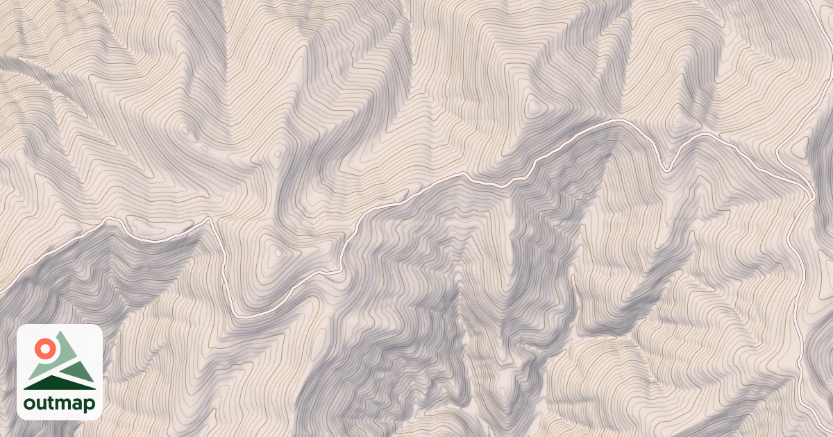 Map of INDIAN HENRY RIDGE