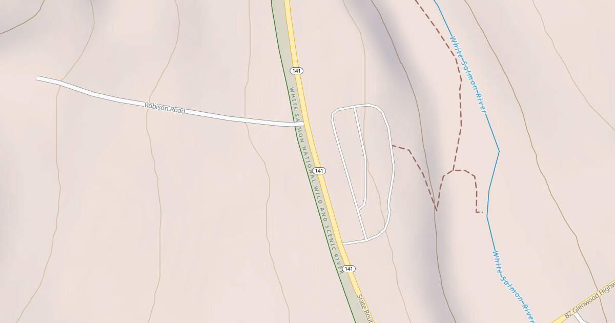 Map preview of WHITE SALMON RIVER LAUNCH@BZ