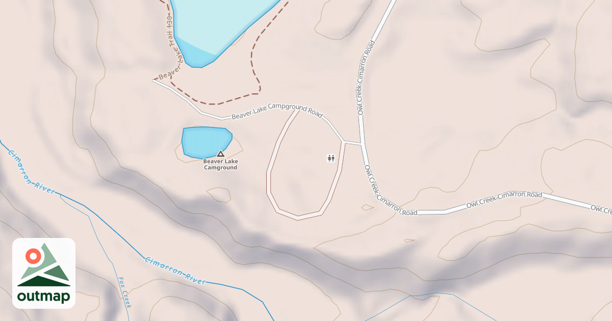 Map of BEAVER LAKE CG LOOP