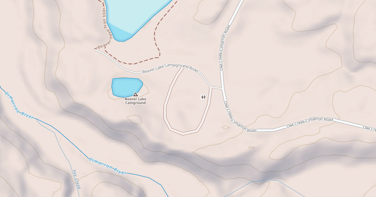 Map preview of BEAVER LAKE CG LOOP