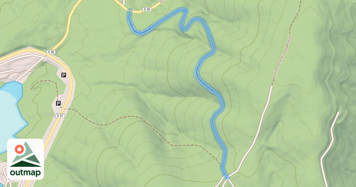 Map of Piste H98 Le Pandoux