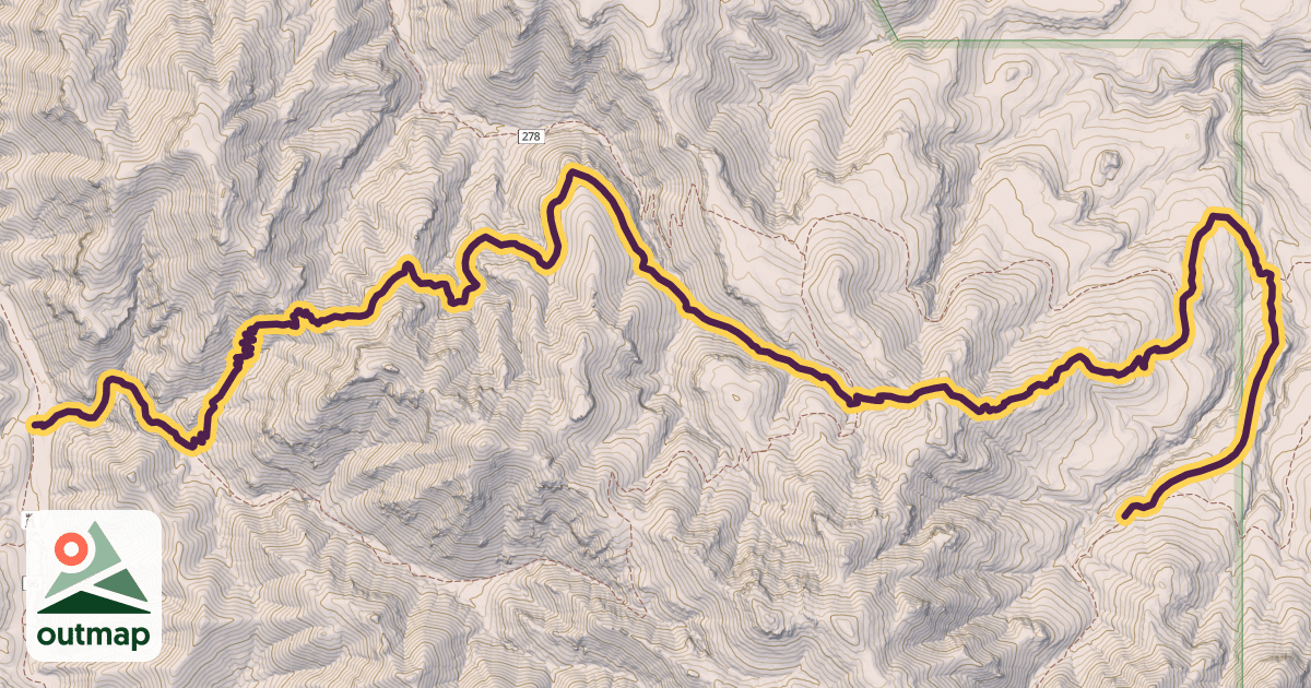 Map of Tortilla Trail #254