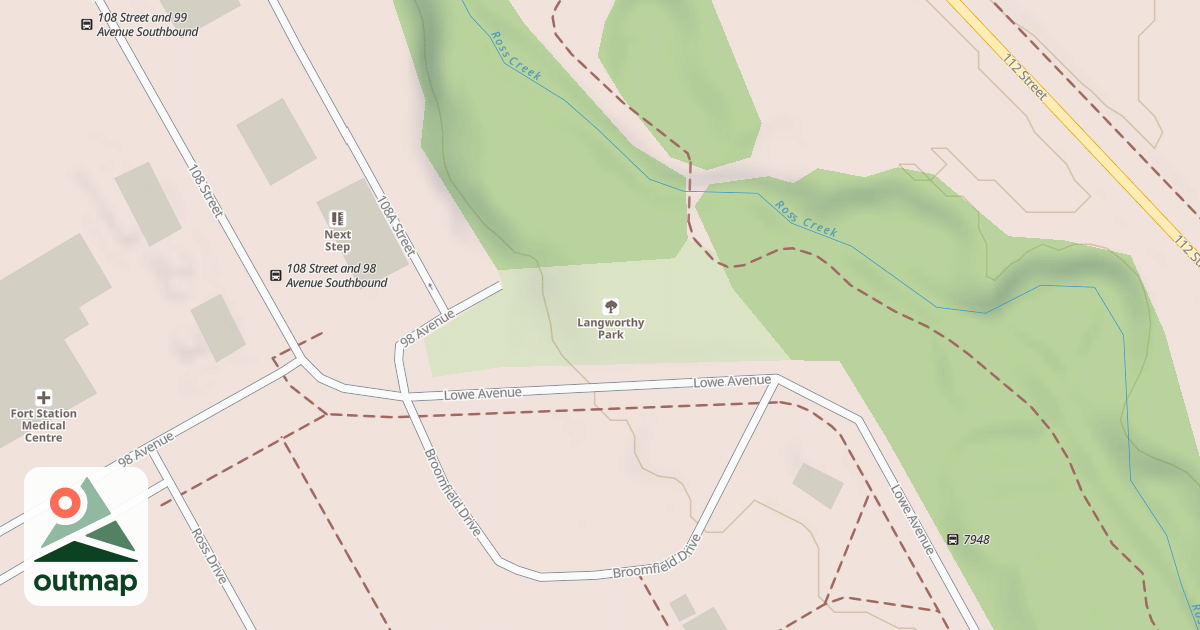 Map of Langworthy Toboggan Hill