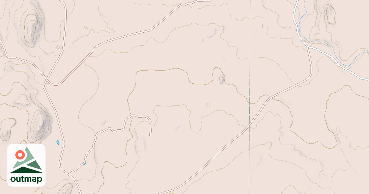 Map of EAST HOLE IN GROUND