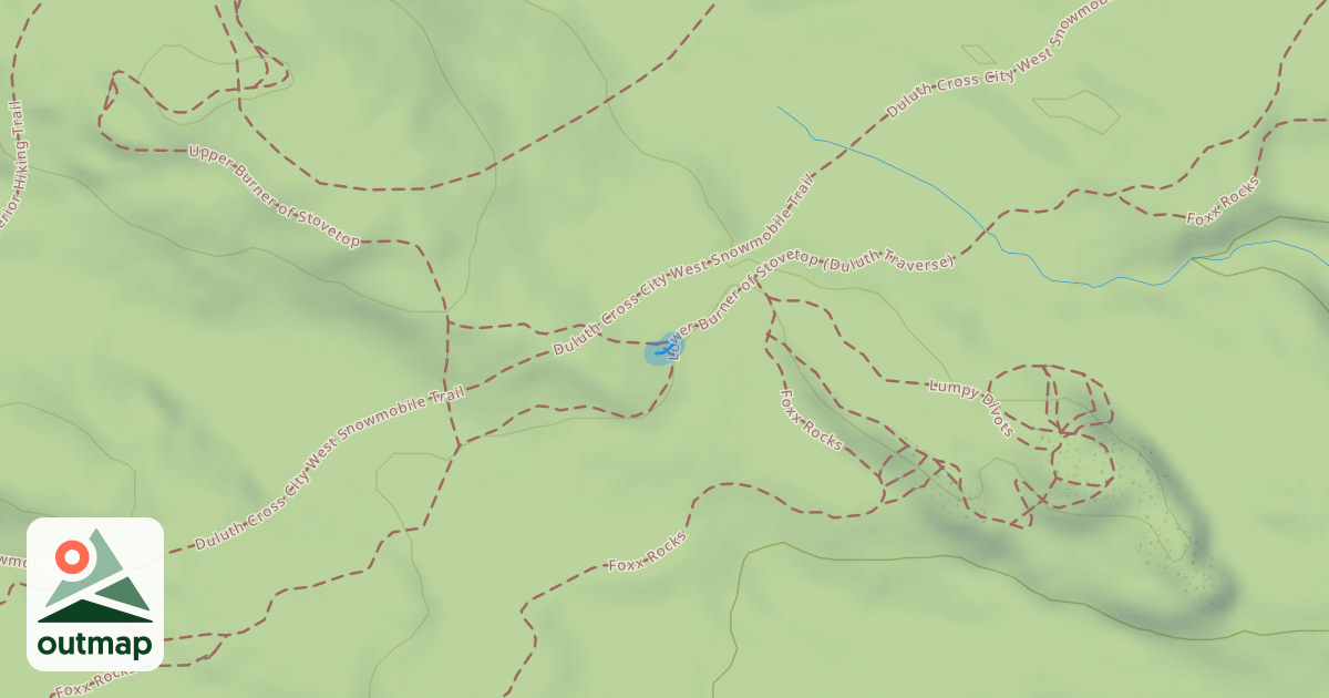 Map of Upper Burner of Stovetop