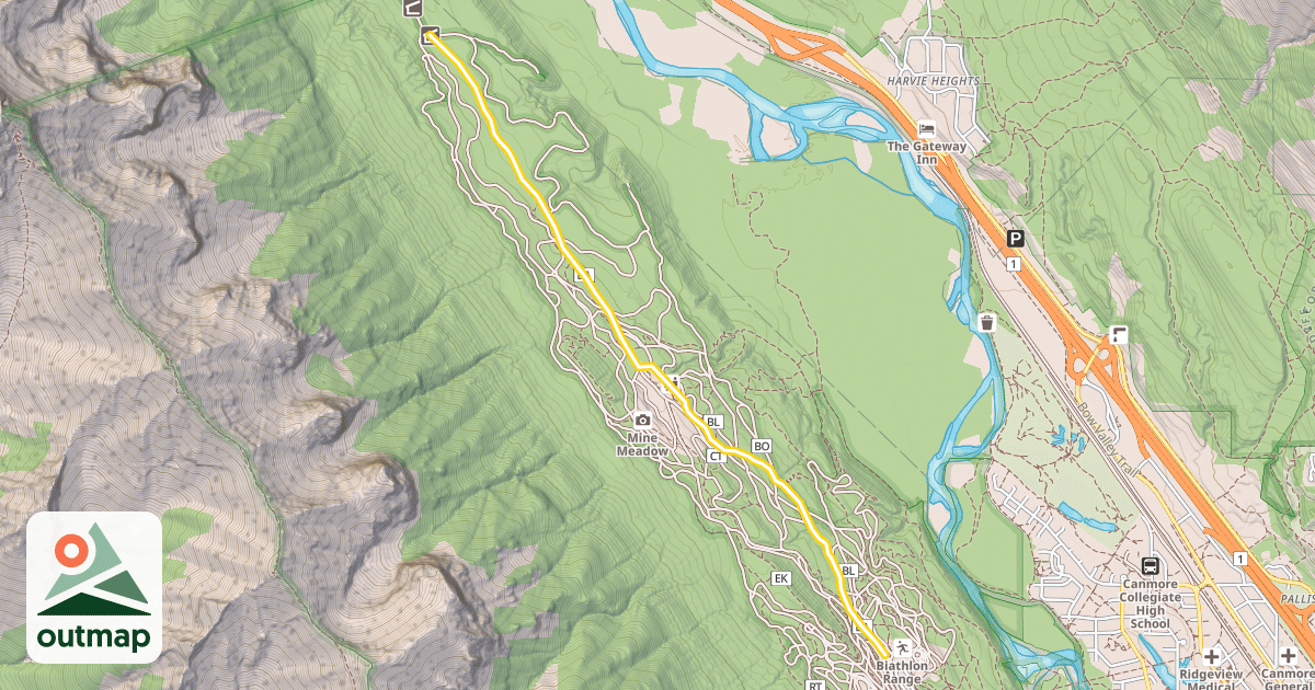 Map of Banff