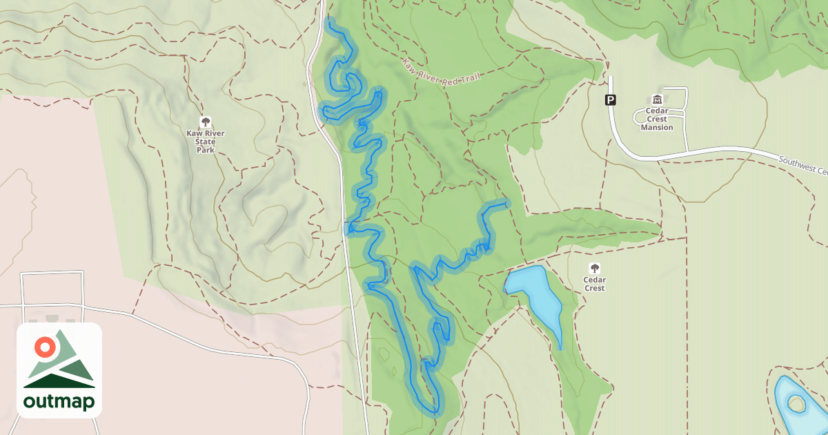 Map of Blue Trail