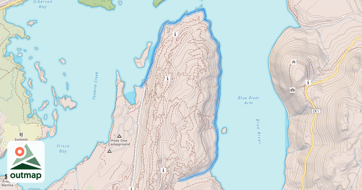 Map of Lakeshore Perimeter Trail