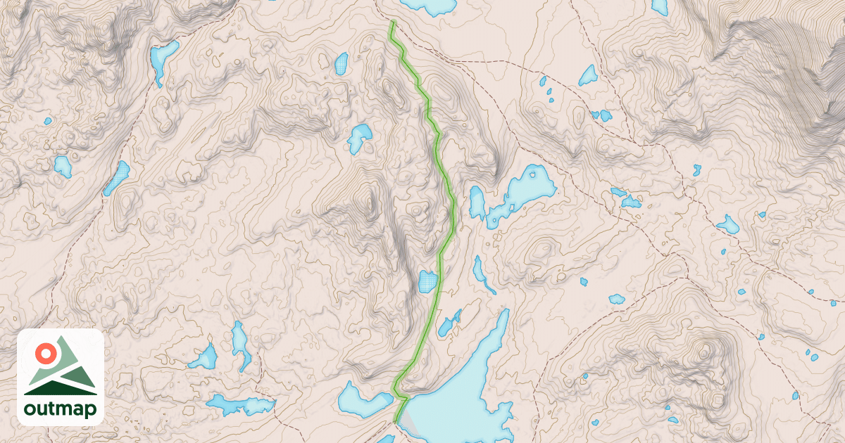 Map of Silver Lake Trail