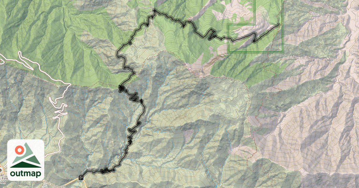 Map of Colby Canyon Trail