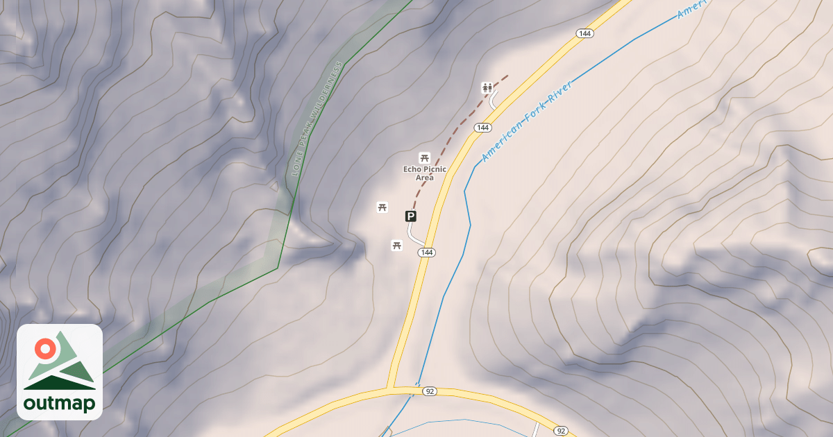 Map of ECHO PA SPUR A PARKING