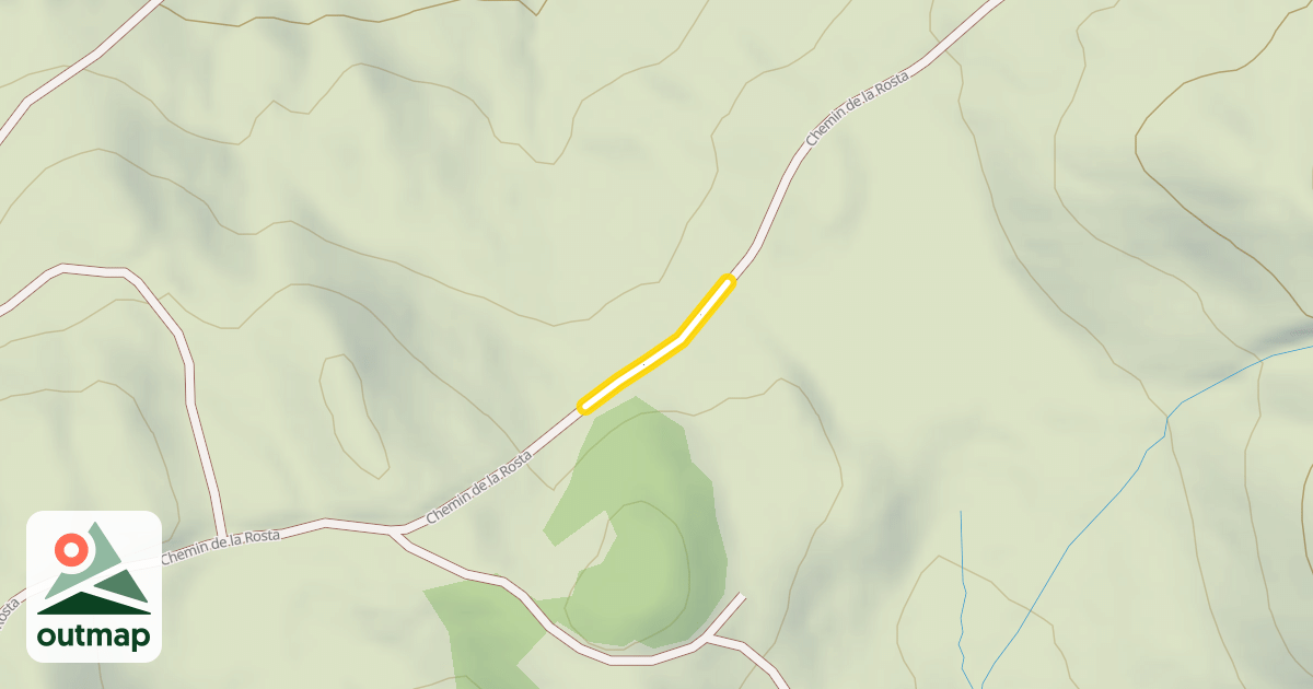 Map of Chemin de la Rosta