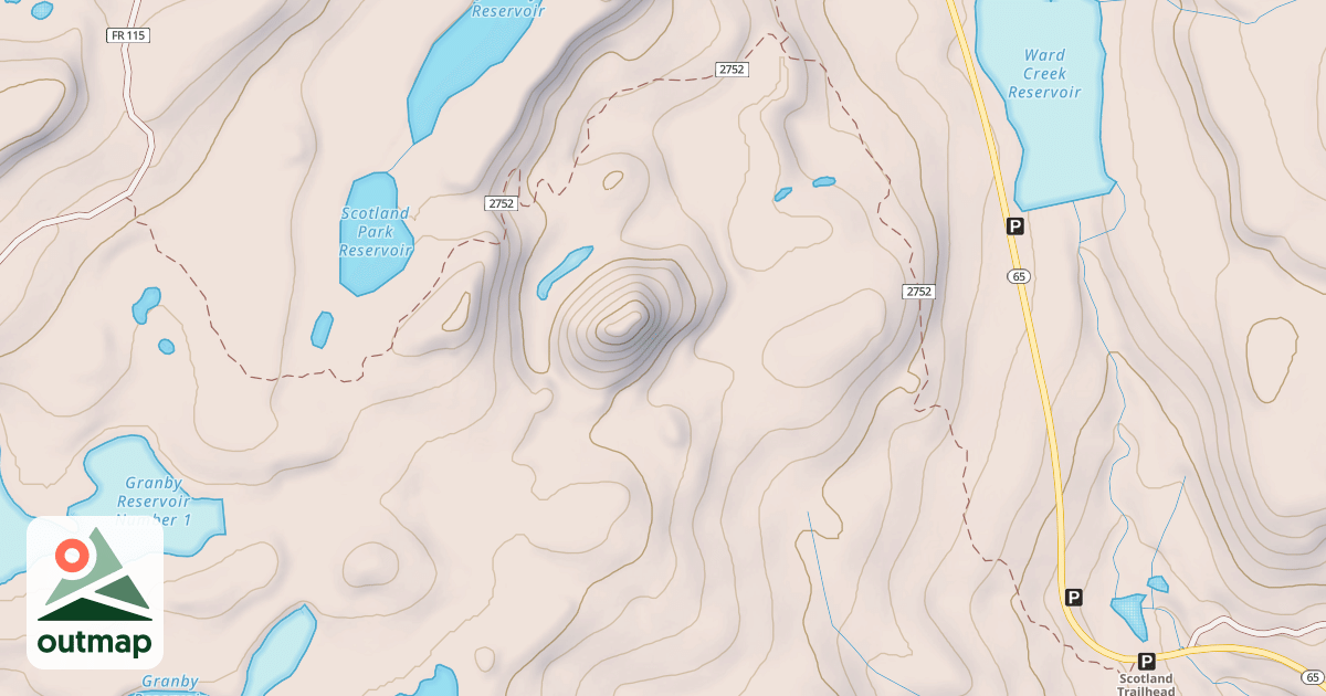 Map of USFS Motor Vehicle Use Map Trails 3669