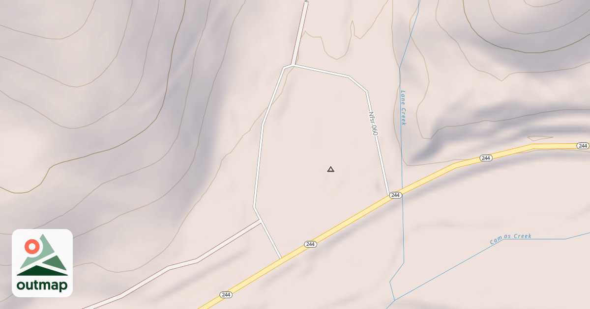 Map of LANE CREEK CAMPGROUND ROAD