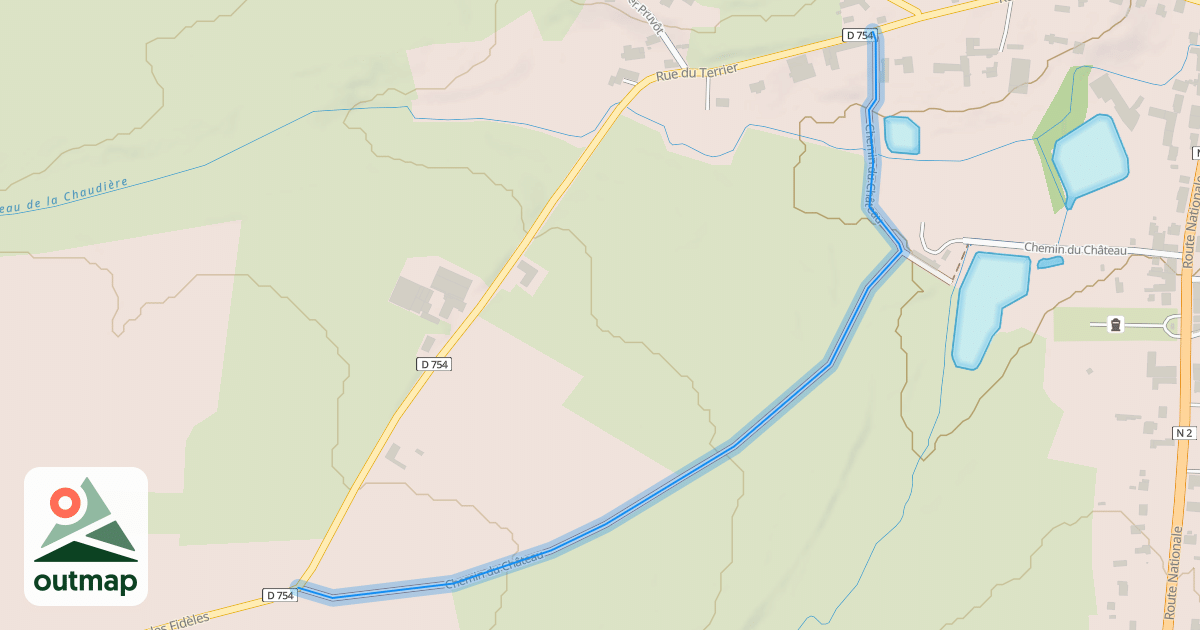 Map of Chemin du Château