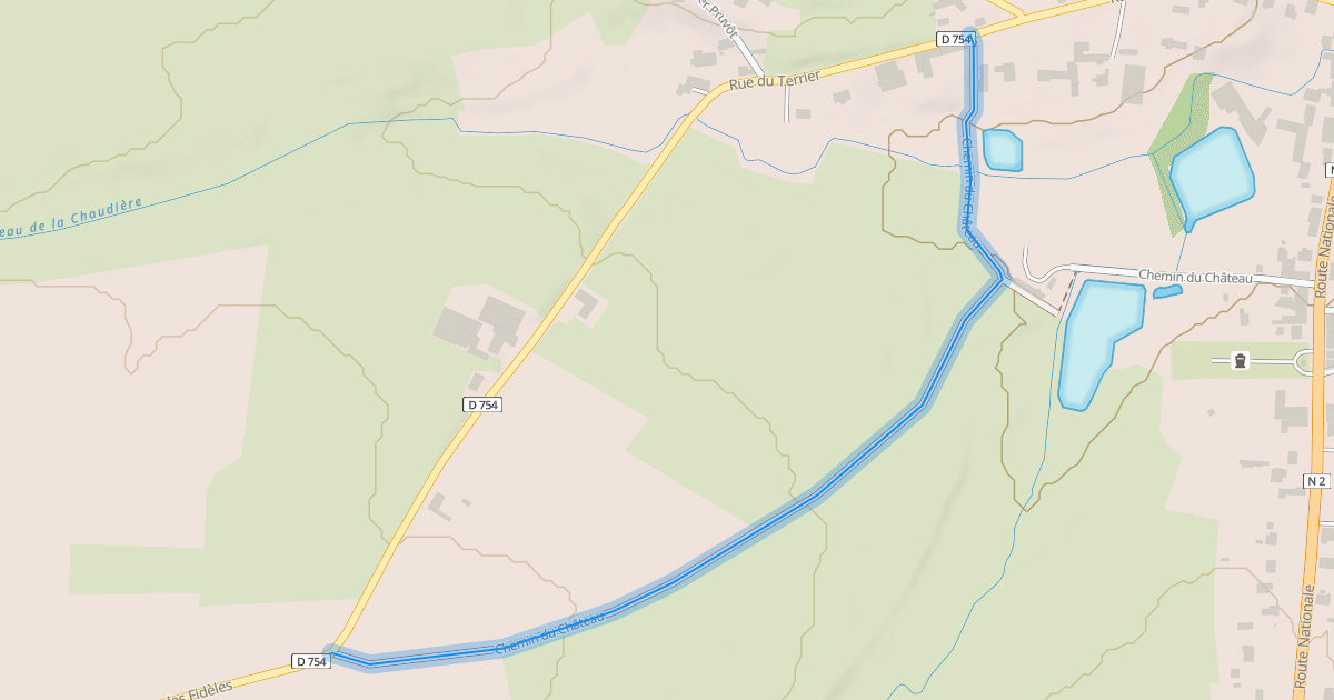Map preview of Chemin du Château