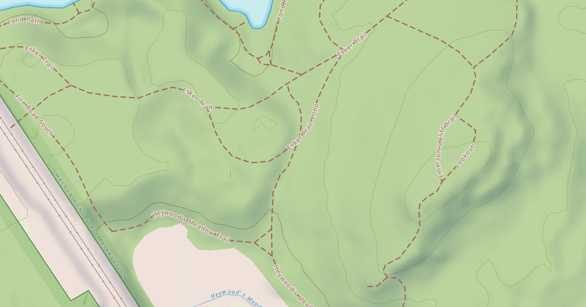 Map preview of Heywoods Meadow Path
