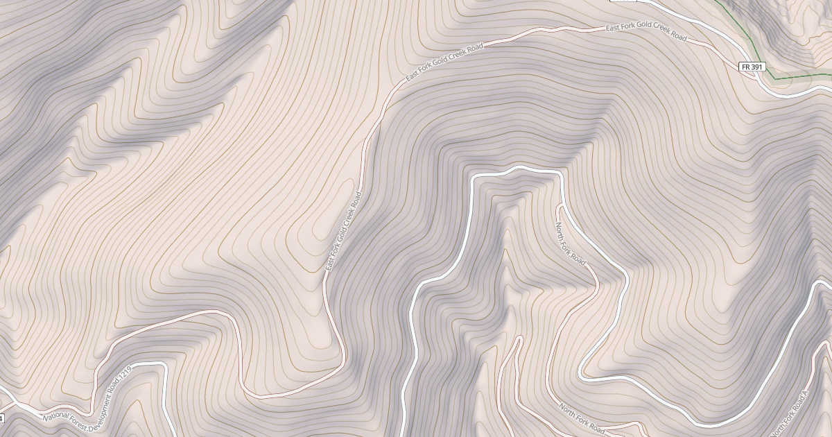 Map preview of EAST FORK GOLD CREEK