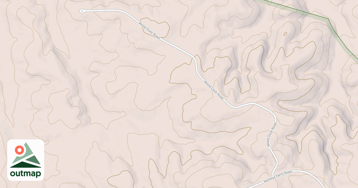 Map of WOOD DUCK