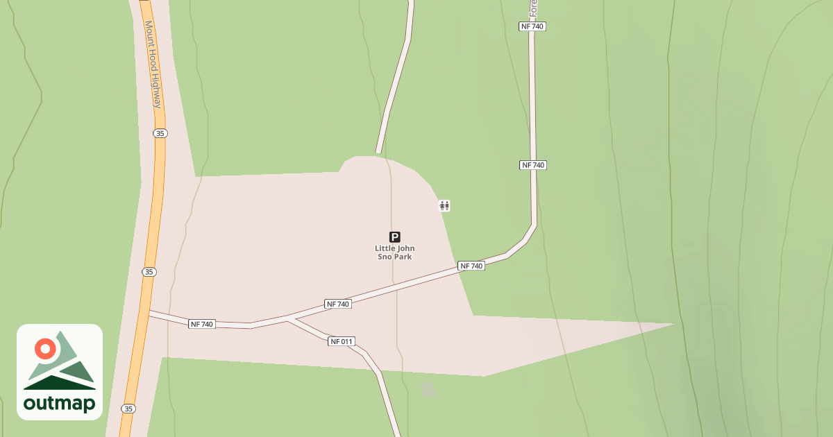 Map of LITTLE JOHN SNO-PARK