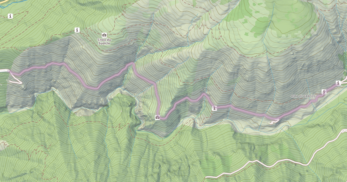 Map preview of Piste des Granges du Colonel