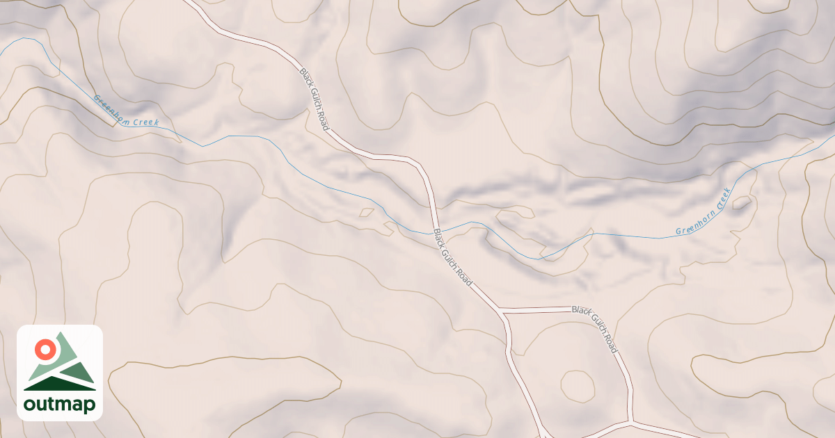 Map of BLACK GULCH
