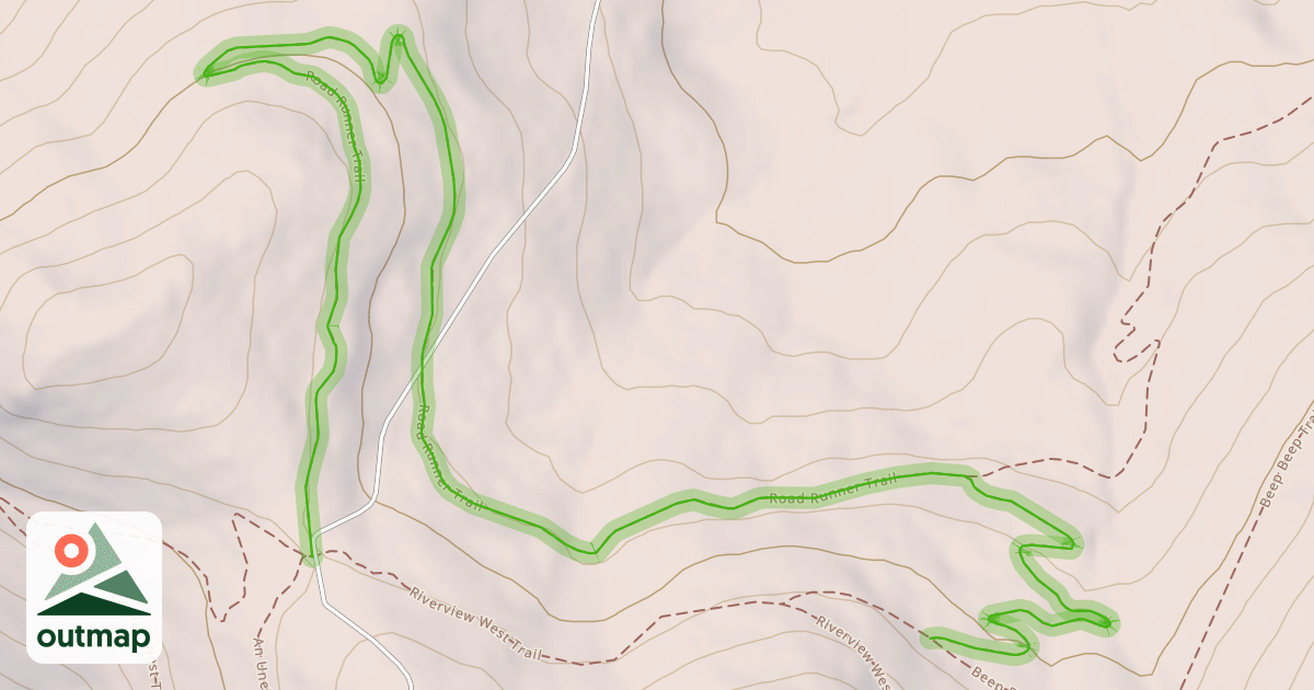 Map of Road Runner Trail