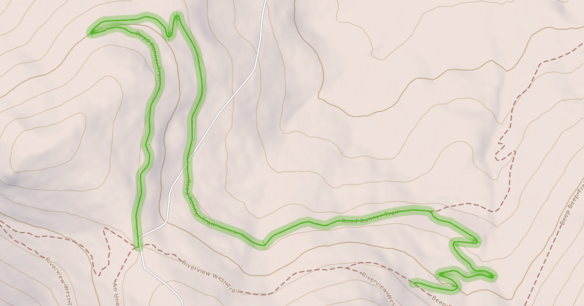 Map preview of Road Runner Trail