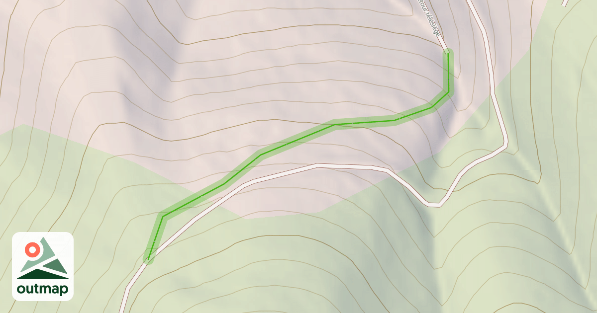 Map of Retour télésiège